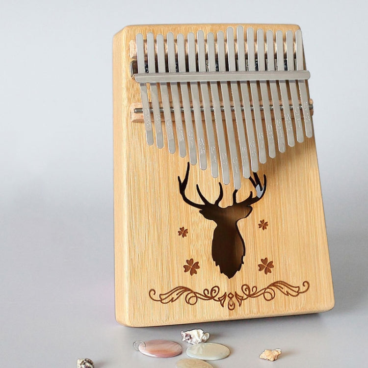 Pianoforte portatile Kalimba a 17 toni, Mahogany-Classic Deer, Bamboo-Classic Deer, Mahogany-Sun God, Mahogany-Six-Pointed Star, Mahogany-Blue (Classic Deer), Spruce-Classic Deer, White-Classic Deer, Acacia-Classic Deer, Sapele-Classic Deer            ...