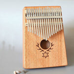 Pianoforte portatile Kalimba a 17 toni, Mahogany-Classic Deer, Bamboo-Classic Deer, Mahogany-Sun God, Mahogany-Six-Pointed Star, Mahogany-Blue (Classic Deer), Spruce-Classic Deer, White-Classic Deer, Acacia-Classic Deer, Sapele-Classic Deer            ...