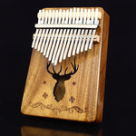 Pianoforte portatile Kalimba a 17 toni, Mahogany-Classic Deer, Bamboo-Classic Deer, Mahogany-Sun God, Mahogany-Six-Pointed Star, Mahogany-Blue (Classic Deer), Spruce-Classic Deer, White-Classic Deer, Acacia-Classic Deer, Sapele-Classic Deer            ...
