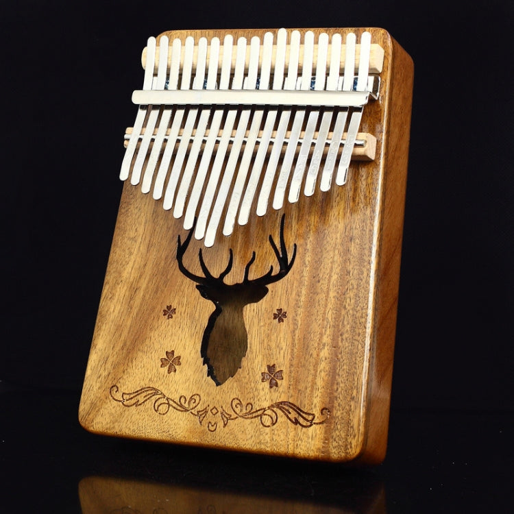 Pianoforte portatile Kalimba a 17 toni, Mahogany-Classic Deer, Bamboo-Classic Deer, Mahogany-Sun God, Mahogany-Six-Pointed Star, Mahogany-Blue (Classic Deer), Spruce-Classic Deer, White-Classic Deer, Acacia-Classic Deer, Sapele-Classic Deer            ...