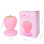 Lampada da notte a forma di fragola in silicone per la casa creativa, ricaricabile tramite USB, decorazione da comodino, luce per atmosfera, Pink Strawberry, Red Strawberry, White Strawberry