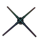 Macchina pubblicitaria LED ventaglio olografico 3D WiFi 56cm