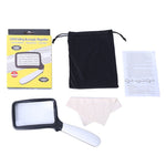 Lente d'ingrandimento portatile 2X con 5 luci LED