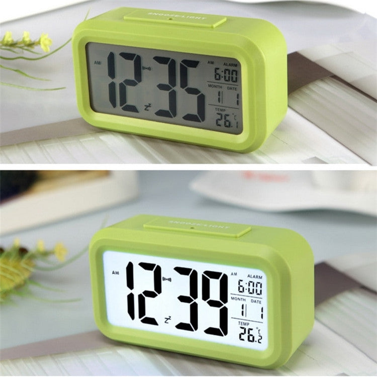 Tipo di temperatura Sveglia Lazy Snooze Orologio elettronico retroilluminato silenzioso, Battery(White), Battery(Green), Battery(Black), Battery(Blue), Battery(Rose Red)