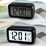 Tipo di temperatura Sveglia Lazy Snooze Orologio elettronico retroilluminato silenzioso, Battery(White), Battery(Green), Battery(Black), Battery(Blue), Battery(Rose Red)