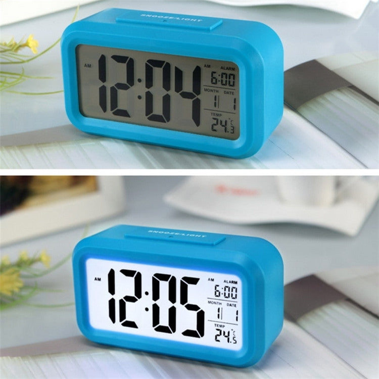 Tipo di temperatura Sveglia Lazy Snooze Orologio elettronico retroilluminato silenzioso, Battery(White), Battery(Green), Battery(Black), Battery(Blue), Battery(Rose Red)