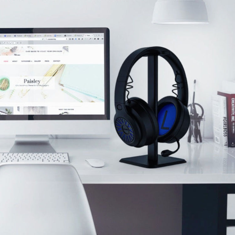 Supporto per cuffie Espositore per cuffie per Internet Café, White, Black