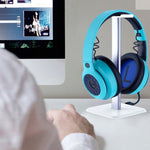 Supporto per cuffie Espositore per cuffie per Internet Café, White, Black