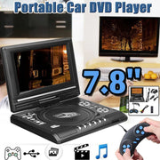 DVD portatile 7,8 pollici con lettore TV e porta USB