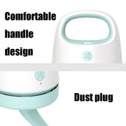 C502 Aspirapolvere per pulizia tastiera desktop da ufficio Mini aspirapolvere portatile per auto con ricarica USB, Powder, Gray, Blue, Green