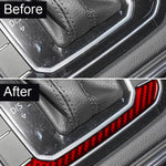 Adesivo decorativo per pannello leva del cambio con guida a sinistra per Volkswagen Magotan / CC