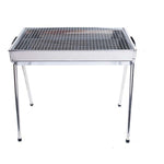 HZ-003 Griglia per barbecue Stufa portatile per esterni in acciaio inossidabile Griglia per barbecue a carbone per uso domestico, M, L