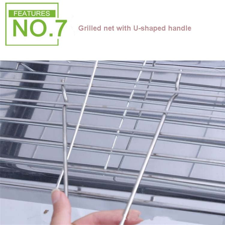 HZ-003 Griglia per barbecue Stufa portatile per esterni in acciaio inossidabile Griglia per barbecue a carbone per uso domestico, M, L