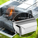 HZ-003 Griglia per barbecue Stufa portatile per esterni in acciaio inossidabile Griglia per barbecue a carbone per uso domestico, M, L