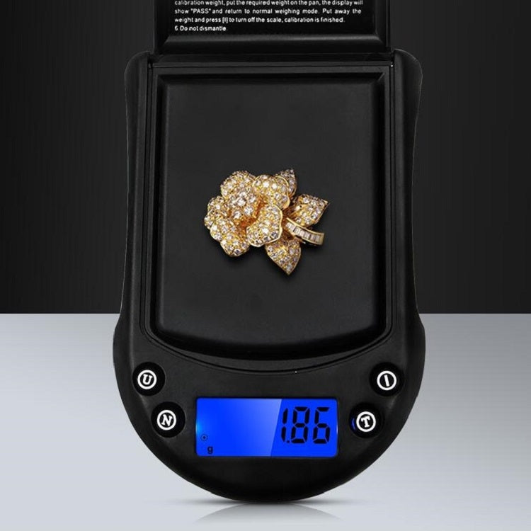 Bilancia tascabile per gioielli in oro e argento con bilancia di precisione, specifica: 200 g/0,01 g, 200g/0.01g  :Without Battery