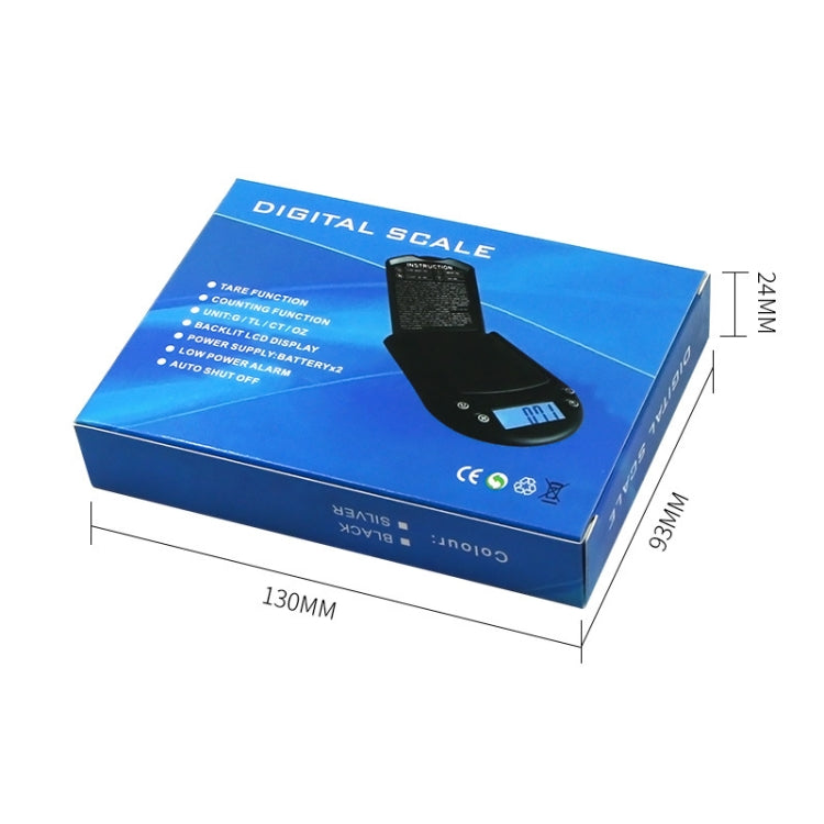 Bilancia tascabile per gioielli in oro e argento con bilancia di precisione, specifica: 200 g/0,01 g, 200g/0.01g  :Without Battery