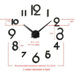 Orologio da parete digitale domestico creativo in acrilico fai-da-te