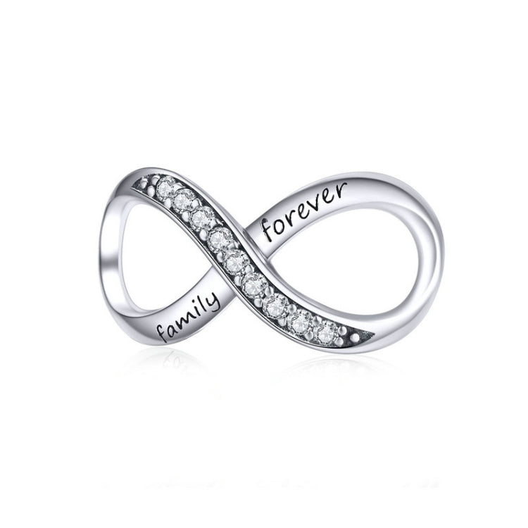 Accessori per bracciali fai-da-te da donna in argento sterling 925 Infinity Family Forever Beaded, SCC1146