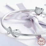 Accessori per bracciali fai-da-te da donna in argento sterling 925 Infinity Family Forever Beaded, SCC1146
