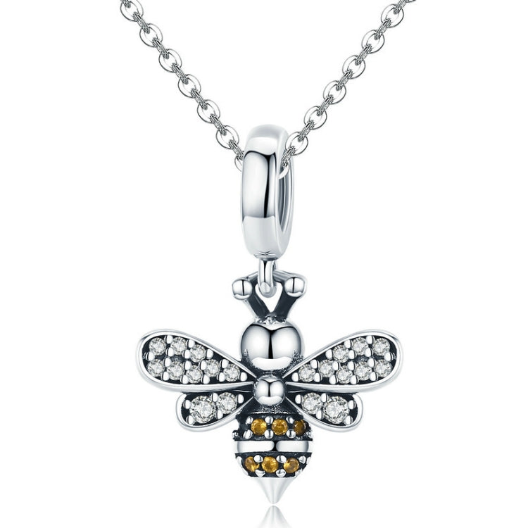 Accessori per bracciale con perline fai-da-te con ciondolo a forma di ape in argento sterling S925, SCC821