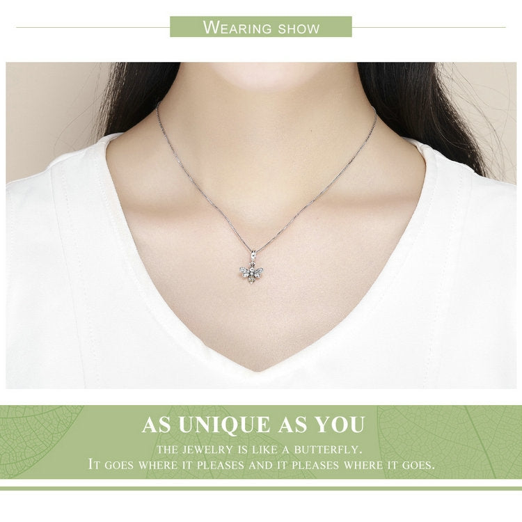 Accessori per bracciale con perline fai-da-te con ciondolo a forma di ape in argento sterling S925, SCC821