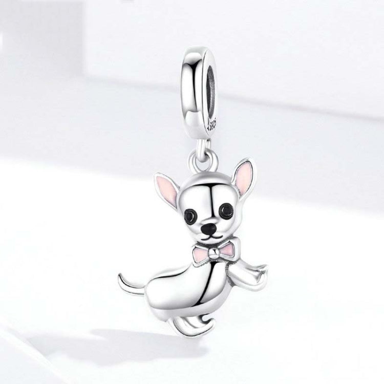 Ciondolo cane Chihuahua in argento 925 per bracciale