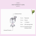 Accessori per bracciale fai da te con perline per bambina in argento sterling S925