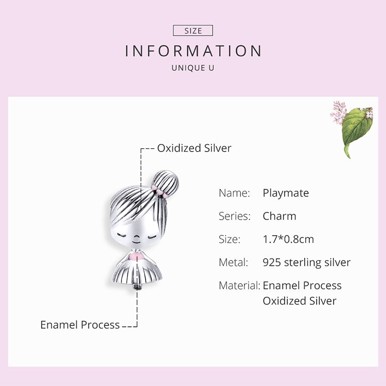 Accessori per bracciale fai da te con perline per bambina in argento sterling S925