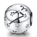 S925 Sterling Silver Dodici Costellazioni Perline Accessori per braccialetti fai da te Gioielli Perline in argento, Aries, Taurus, Gemini, Cancer, Leo, Virgo, Libra, Scorpio, Sagittarius, Capricorn, Aquarius, Pisces