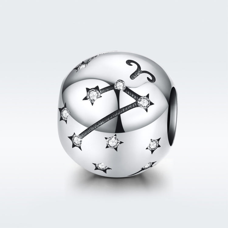 S925 Sterling Silver Dodici Costellazioni Perline Accessori per braccialetti fai da te Gioielli Perline in argento, Aries, Taurus, Gemini, Cancer, Leo, Virgo, Libra, Scorpio, Sagittarius, Capricorn, Aquarius, Pisces