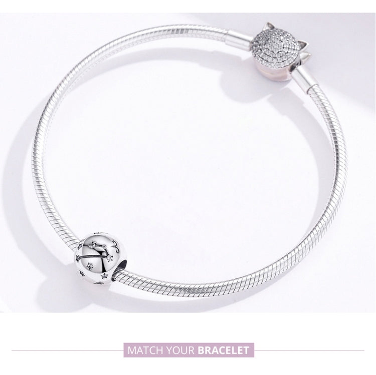 S925 Sterling Silver Dodici Costellazioni Perline Accessori per braccialetti fai da te Gioielli Perline in argento, Aries, Taurus, Gemini, Cancer, Leo, Virgo, Libra, Scorpio, Sagittarius, Capricorn, Aquarius, Pisces