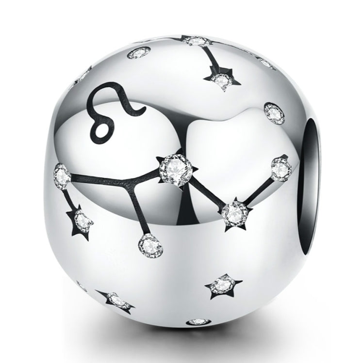 S925 Sterling Silver Dodici Costellazioni Perline Accessori per braccialetti fai da te Gioielli Perline in argento, Aries, Taurus, Gemini, Cancer, Leo, Virgo, Libra, Scorpio, Sagittarius, Capricorn, Aquarius, Pisces