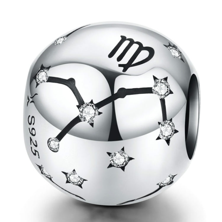 S925 Sterling Silver Dodici Costellazioni Perline Accessori per braccialetti fai da te Gioielli Perline in argento, Aries, Taurus, Gemini, Cancer, Leo, Virgo, Libra, Scorpio, Sagittarius, Capricorn, Aquarius, Pisces