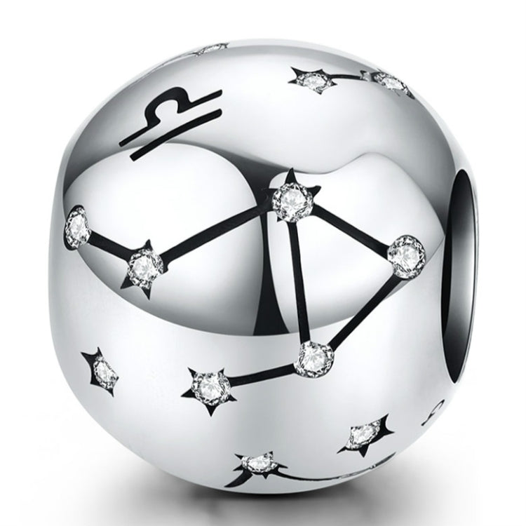 S925 Sterling Silver Dodici Costellazioni Perline Accessori per braccialetti fai da te Gioielli Perline in argento, Aries, Taurus, Gemini, Cancer, Leo, Virgo, Libra, Scorpio, Sagittarius, Capricorn, Aquarius, Pisces