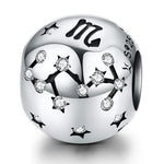 S925 Sterling Silver Dodici Costellazioni Perline Accessori per braccialetti fai da te Gioielli Perline in argento, Aries, Taurus, Gemini, Cancer, Leo, Virgo, Libra, Scorpio, Sagittarius, Capricorn, Aquarius, Pisces