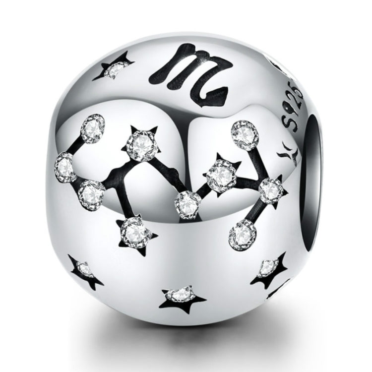 S925 Sterling Silver Dodici Costellazioni Perline Accessori per braccialetti fai da te Gioielli Perline in argento, Aries, Taurus, Gemini, Cancer, Leo, Virgo, Libra, Scorpio, Sagittarius, Capricorn, Aquarius, Pisces