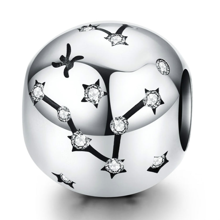 S925 Sterling Silver Dodici Costellazioni Perline Accessori per braccialetti fai da te Gioielli Perline in argento, Aries, Taurus, Gemini, Cancer, Leo, Virgo, Libra, Scorpio, Sagittarius, Capricorn, Aquarius, Pisces