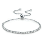 Bracciale da donna regolabile con bracciale in argento sterling S925 affettuoso, SCB029