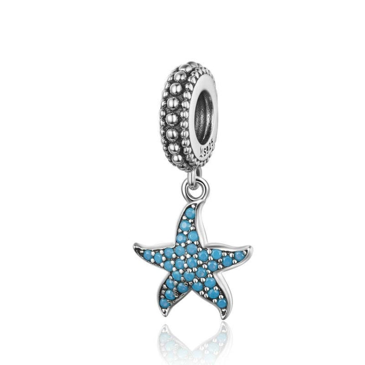 Accessori per bracciale fai da te da donna con ciondolo stella marina in argento sterling 925, SCC1210