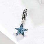 Accessori per bracciale fai da te da donna con ciondolo stella marina in argento sterling 925, SCC1210