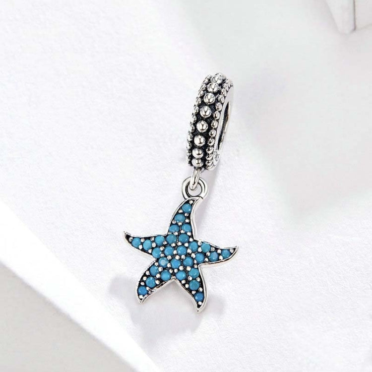 Accessori per bracciale fai da te da donna con ciondolo stella marina in argento sterling 925, SCC1210