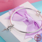 Ciondolo pendente fata fiore in argento sterling 925 da donna, bracciali fai da te, collane, accessori, SCC359