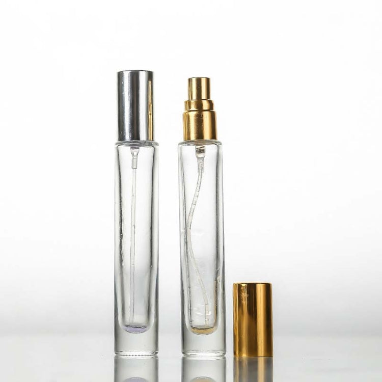 Bottiglia di profumo in vetro da 10 pezzi Bottiglia vuota spray in vetro trasparente Bottiglia di profumo da viaggio con sottoimballaggio portatile, 10ml