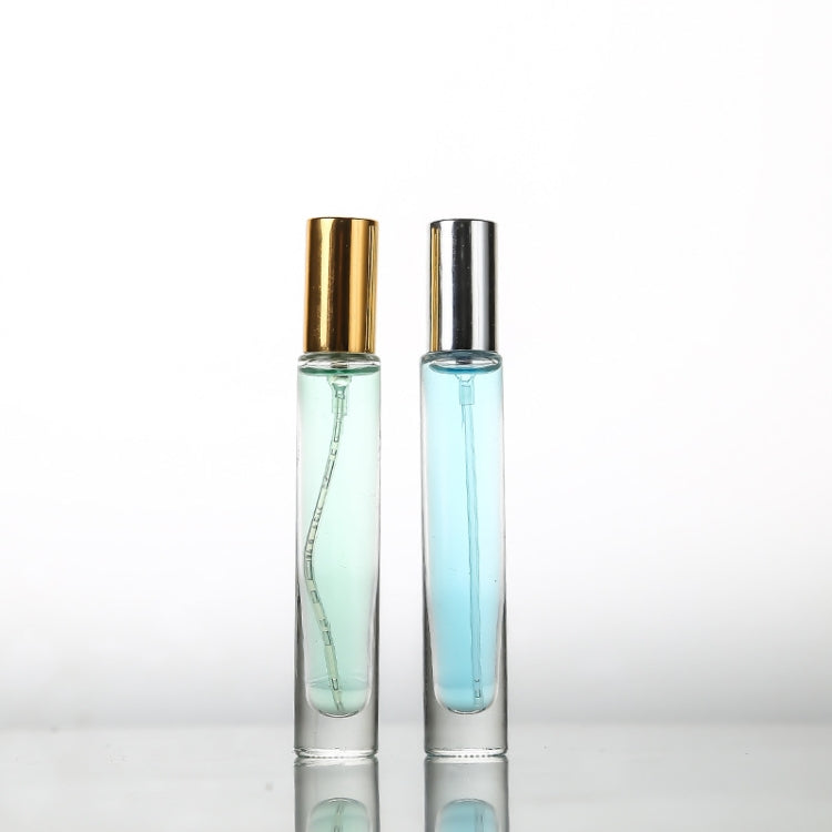 Bottiglia di profumo in vetro da 10 pezzi Bottiglia vuota spray in vetro trasparente Bottiglia di profumo da viaggio con sottoimballaggio portatile, 10ml