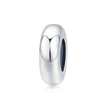 Accessori per gioielli braccialetto fai da te con perline semplici in argento sterling 925, SCC1450