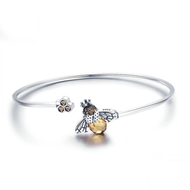 Bracciale in argento sterling Bee Story S925 Bracciale con diamanti per personalità femminile, SCB104