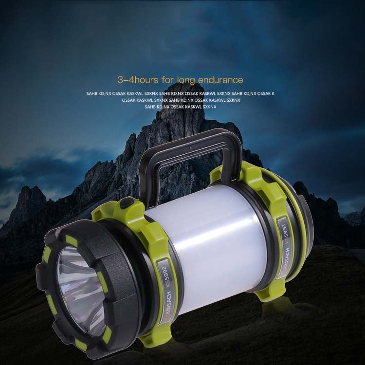 Faro portatile a LED KINSACH Torcia da campeggio multifunzione ricaricabile per esterni