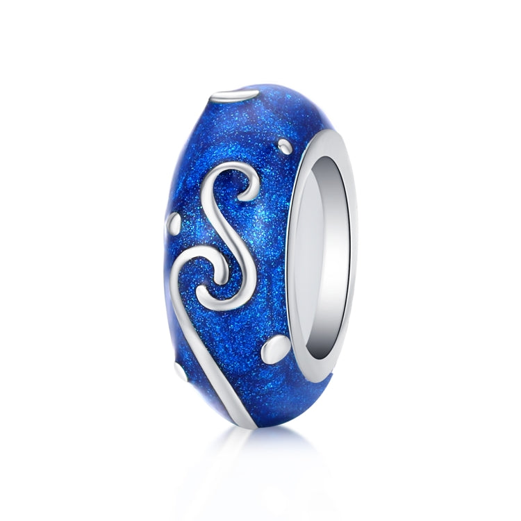 Perline blu in argento sterling 925 per braccialetti