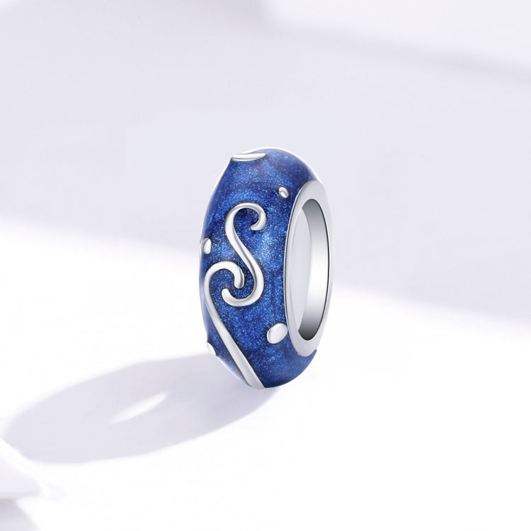 Accessori per braccialetti fai-da-te con perline blu brillante in argento sterling 925. Perline, SCC1388