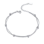 Bracciale in argento sterling S925 da donna, gioielli in argento placcato platino, gioielli in argento, SCB131